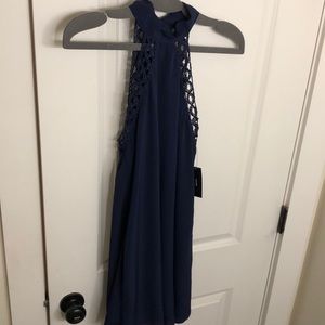 Lulus Navy blue low back dress